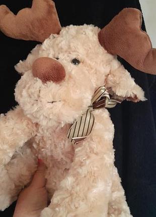Игрушка лось рождественский новогодний