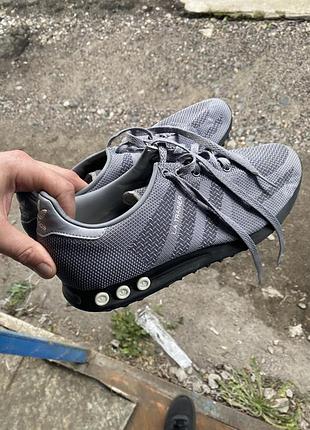 Мужские кроссовки adidas originals l.a. trainer weave в сером цвете (grey / woven