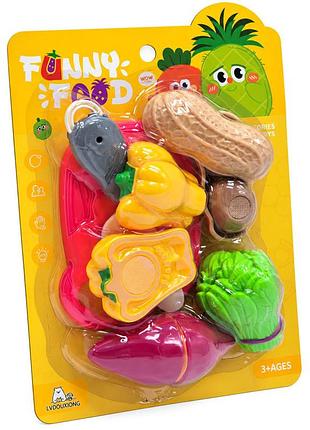 Игровой набор продуктов на липучке funny food 228r5-1 с ножом и досточкой