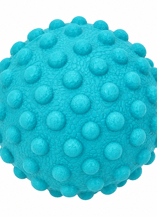 Мяч массажный для йоги и фитнеса ms 4191(turquoise) текстурный, tpr, 5 см, 65 гр