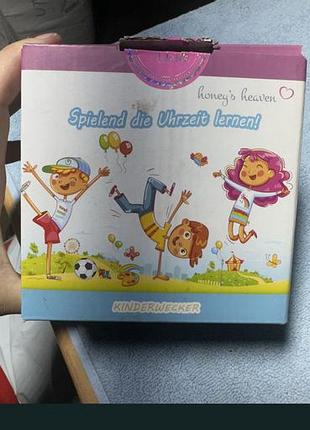Детский будильник kinderwecker darla “honey’s heaven” — учим время играючи! новый в коробке