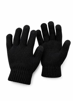 Дитячі теплі сенсорні перчатки without touch black