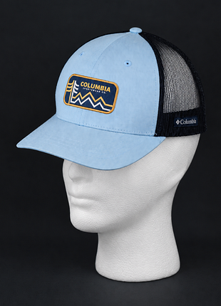 Кепка тракер columbia youth snap back бейсболка блакитна сітчаста чоловіча жіноча на ремінці регульована оригінал           puma mammut salomon lowa