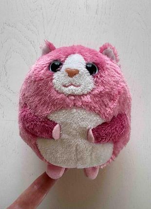 М'яка іграшка, рожевий котик, tumbles the cat, колекція ty beanie ballz (2011 рік)