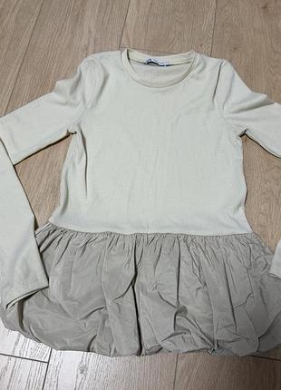 Лонгслів жіночий zara бежевий