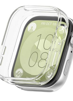 Чохол-накладка dk silicone facecase для huawei watch fit 3 (clear)
