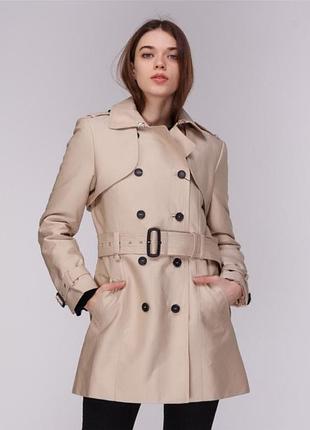 Жіночий тренч zara бежевий