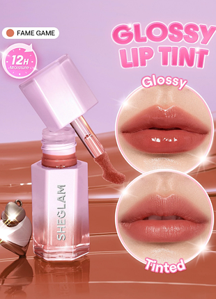 Глянцевый тинт для губ sheglam glazed &amp; locked glossy lip tint - 035 fame game (6302-035)