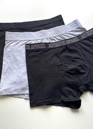 3 шт набір боксерів труси чоловічі primark -umbro