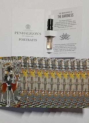 Пробник парфумованої води 1.5мл penhaligon's portraits: the baroness (the manoeuvres of the baroness)