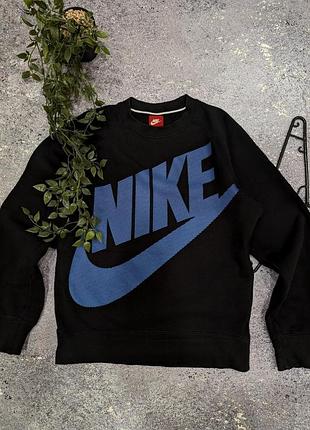 Чоловічий світшот nike big logo чорний