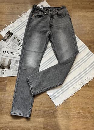 Класичні сірі чоловічі джинси levi’s 501