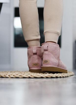 Уги ugg mini pink угги6 фото