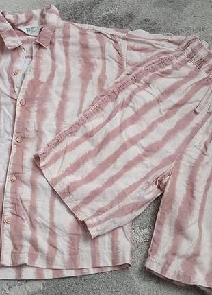 Повсякденний костюм h&m для підлітків, льон, у смужку