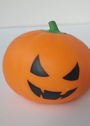 Антистрес-іграшка «гарбуз halloween» 11 см