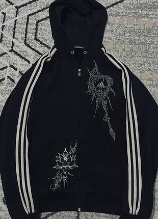 Кастом адідас adidas худі/зіпка cybersigilism чорне
