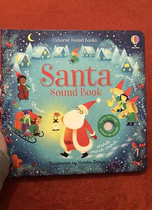 Дитяча інтерактивна книга «santa sound book» видавництва usborne