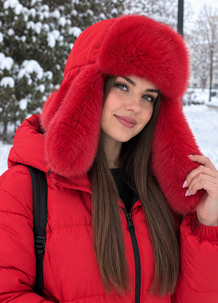 Нова тепла шапка вушанка ушанка