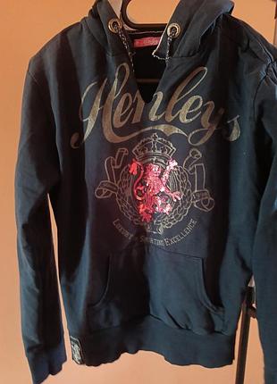 Чоловіче худі henleys чорне з принтом