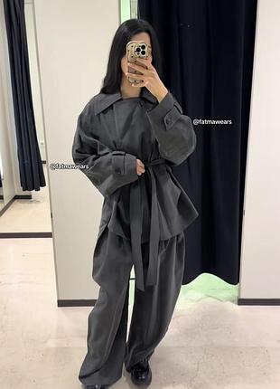 Zara тренч хакі s 2