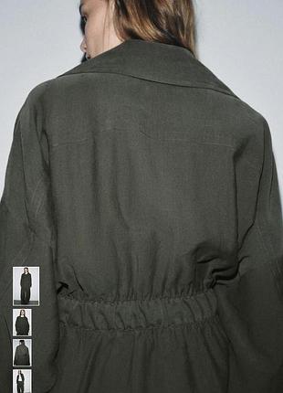 Zara тренч хакі s 3