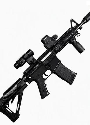 Повнорозмірний преміальний іграшковий електричний автомат ar-15 f4 на орбізах із трасером