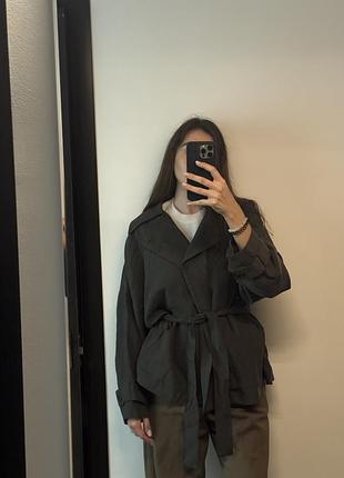 Zara тренч хакі s 8