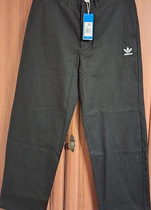 Чоловічі брюки adidas чорні, розмір w34 l34,  100% бавовна оригінал.