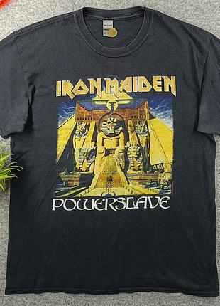Футболка iron maiden powerslave world slavery tour 84-85 l reprinted