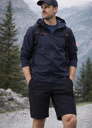 Шорты mammut 48/50 мужские спортивные шорты треккинговые шорты цвет черный