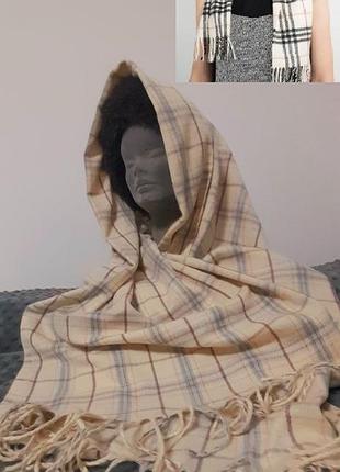 Шарф женский кашемировый? в стиле burberry