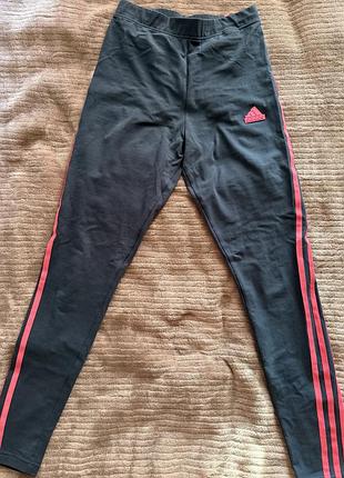 Лосіни жіночі adidas, чорні, розмір l, бавовна