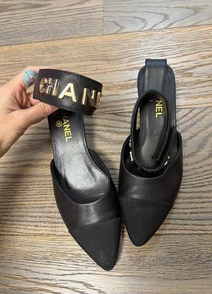 Туфлі жіночі chanel чорні 3