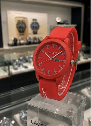 Годинник lacoste червоний