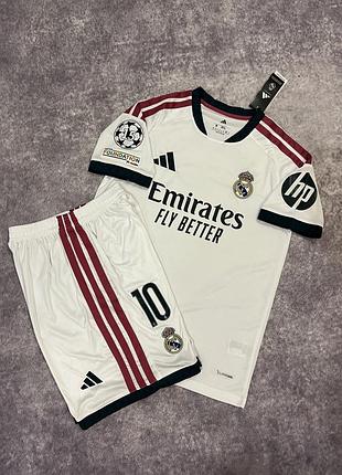 Футбольна форма real madrid (реал мадрид) adidas домашній комплект: футболка та шорти 2026/27 mbappe #10 | короткий рукав | розмір m | нова з бірками