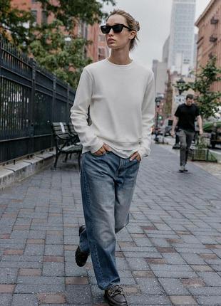 Жіноча вафельна кофта лонгслів з етикеткою zara розмір с м л