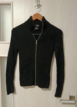 Кофта в рубчик от polo jeans co ralph lauren, размер s, производства гонконг, 100% хлопок