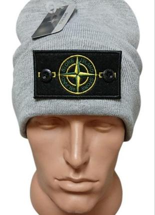 Шапка лопата stone island