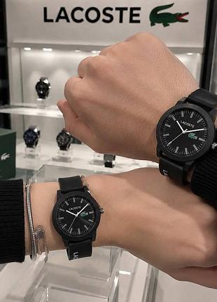 Годинник чоловічий lacoste чорний 2