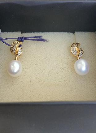 Сережки із перлинами