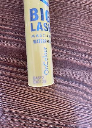 Туш для вій oncolour big lash waterproof чорна 2