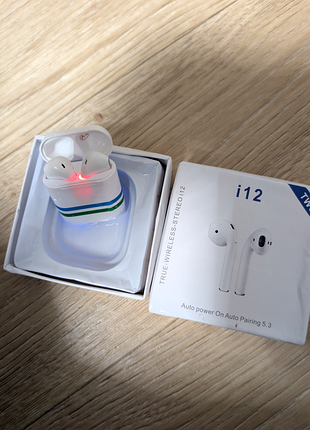 Навушники та гарнітури inpods i12 tws бездротові bluetooth