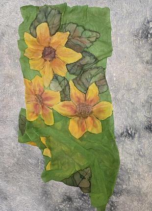 Красивый шелковый шарфик платка 5
