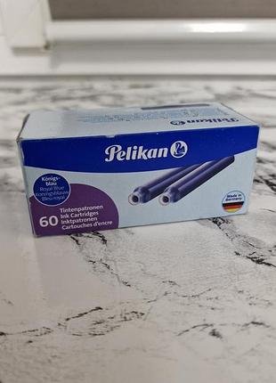 Чорнила pelikan 4001 royal blue, 60 картриджів