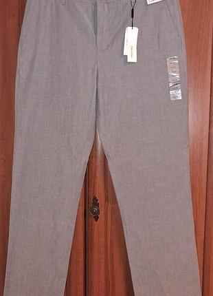 Брюки чоловічі calvin klein чінос сірі бавовна w34 l32