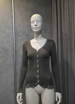 Rosemunde шовкова кофта з довгим рукавом s m
