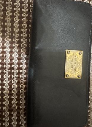 Гаманець жіночий michael kors чорний шкіряний
