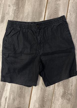 Чорні котонові шорти