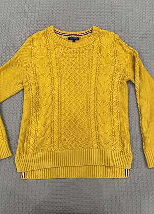 Светр жіночий tommy hilfiger гірчичний (m)