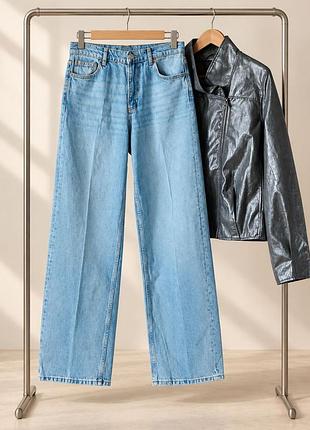 Джинси прямого крою із завищеною талією  zara розмір 40